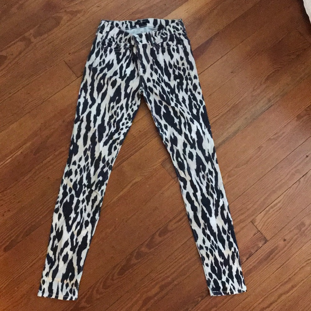 7 for all mankind - Cheetah skinny jeans